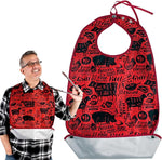 Adult Bibs w/ 3 Snaps & Crumb Catcher