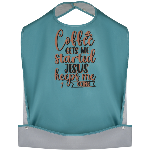 Coffee & Jesus - Funny Adult Bib