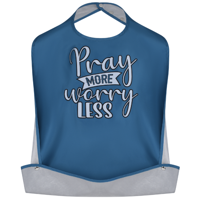 Pray More, Worry Less - Funny Adult Bibs