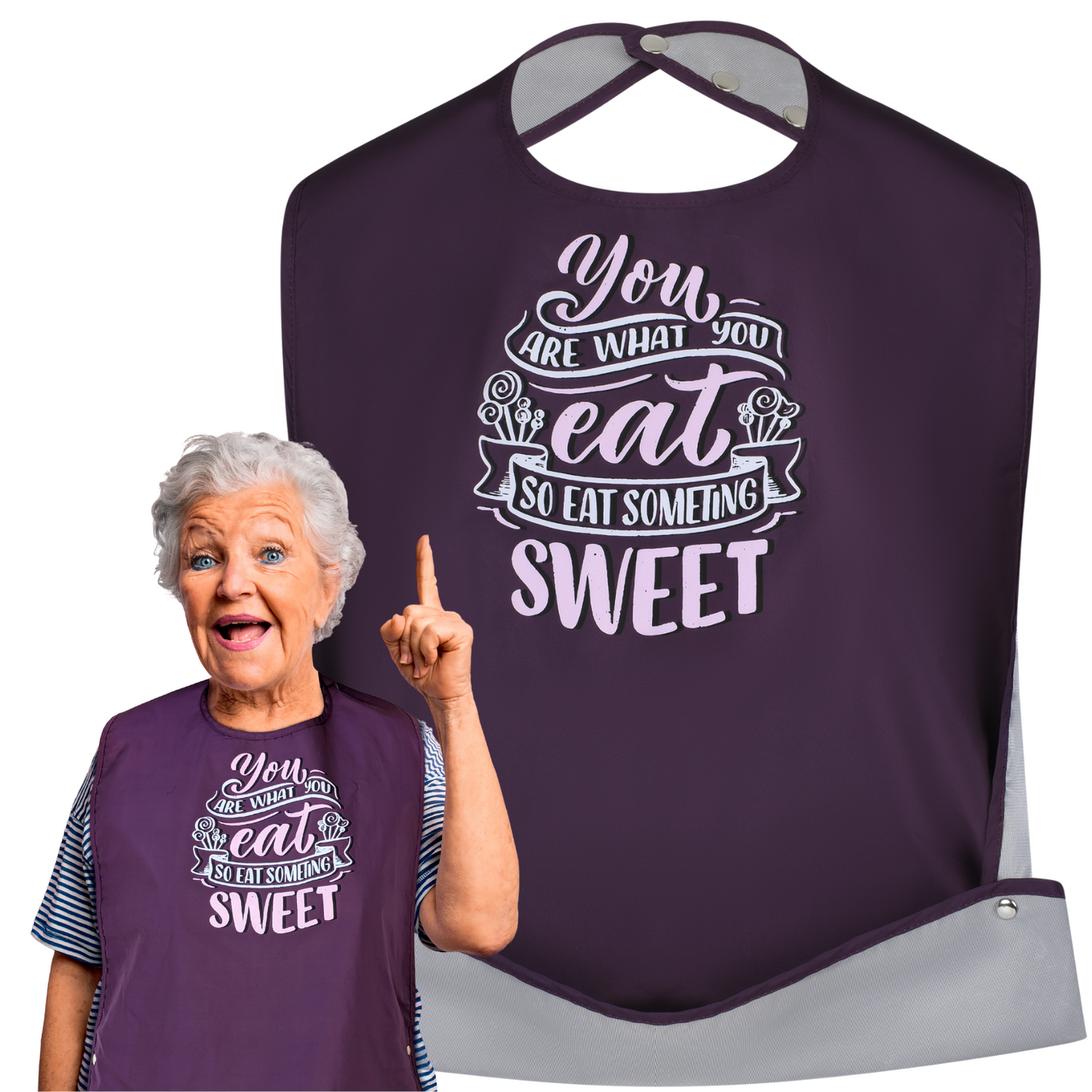 Eat Sweet - Funny Adult Bibs